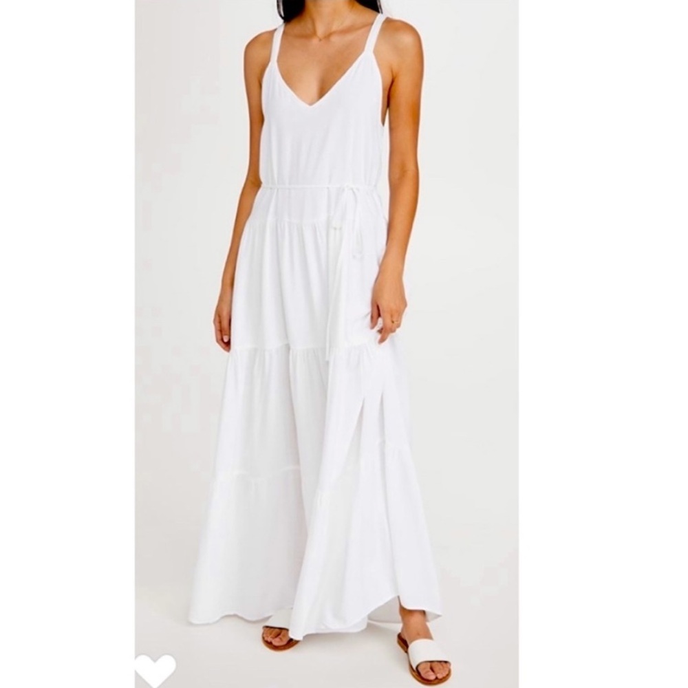 Splendid Wynona White Maxi Dress NWT